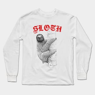 Sloth /// Lazy Sneak Pretty Boi Fan Design Long Sleeve T-Shirt